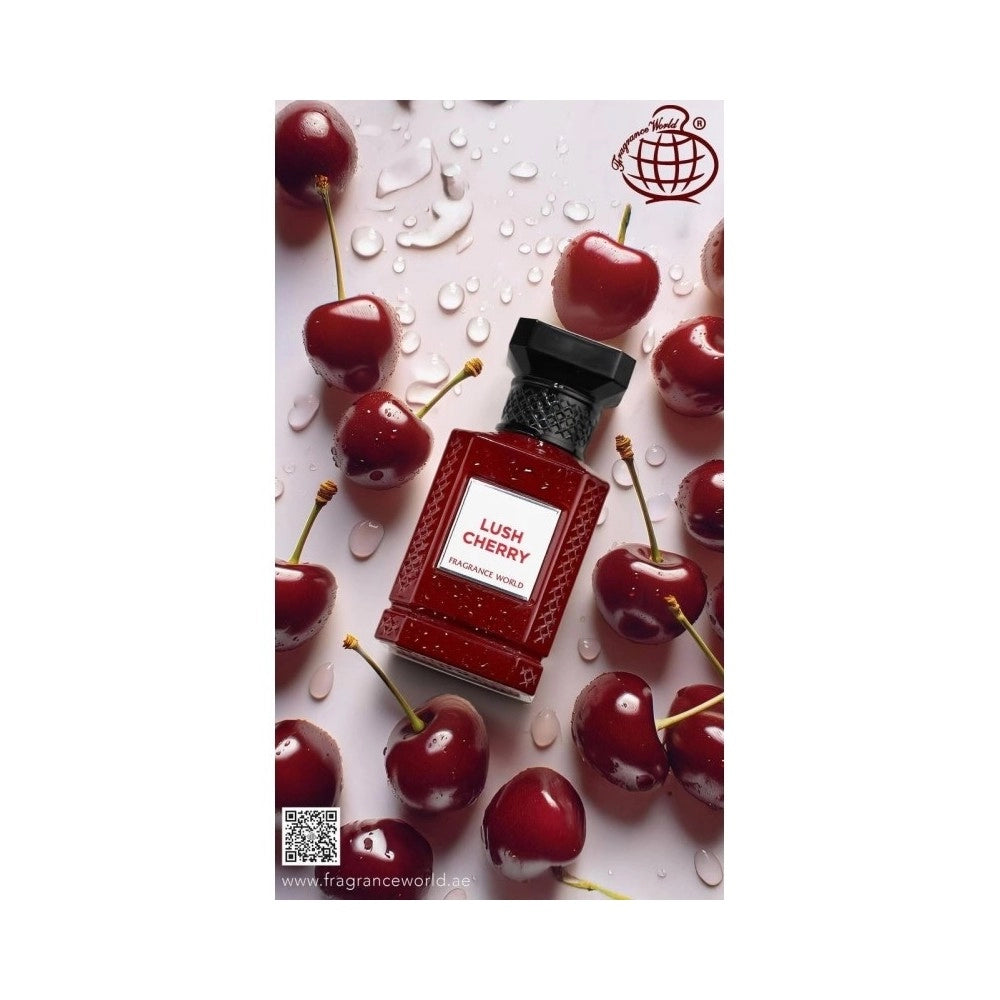 Lush Cherry by Fragrance World | Unisex Eau De Parfum (80ml)