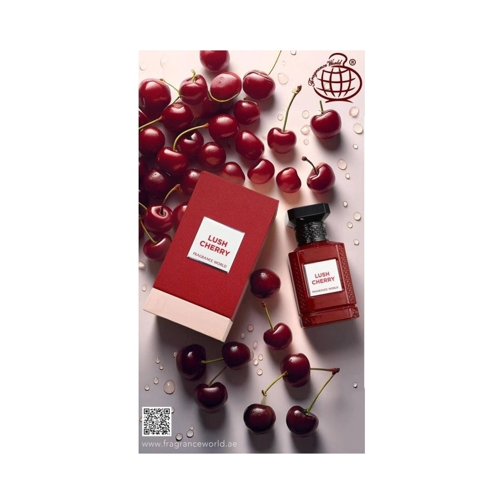 Lush Cherry by Fragrance World | Unisex Eau De Parfum (80ml)